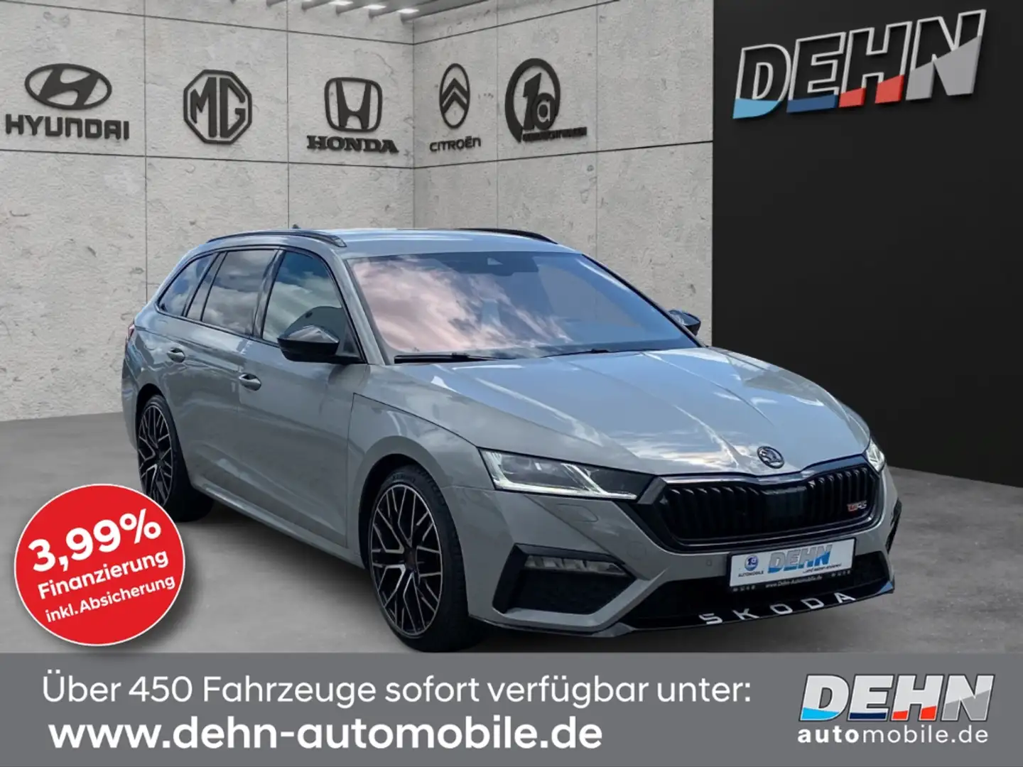 Skoda Octavia Combi 2.0TDI RS Columbus Canton Alarm el.H Grau - 1