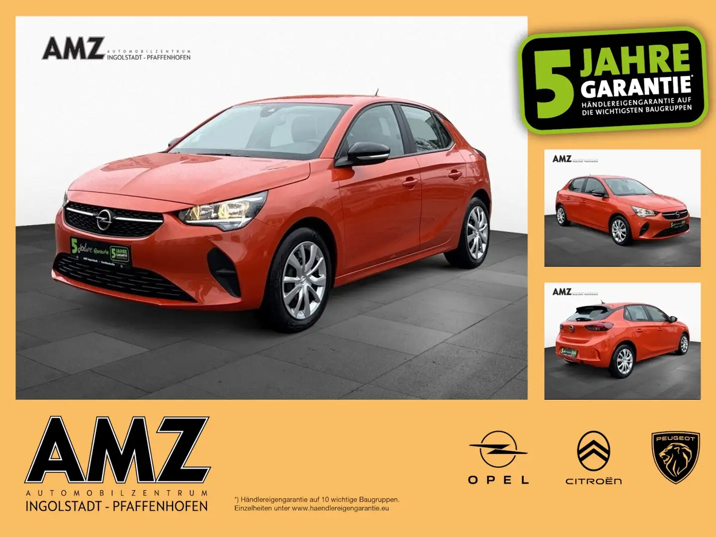 Opel Corsa F Edition Allwetter KAM PDC WinterP. Klima Oranje - 1