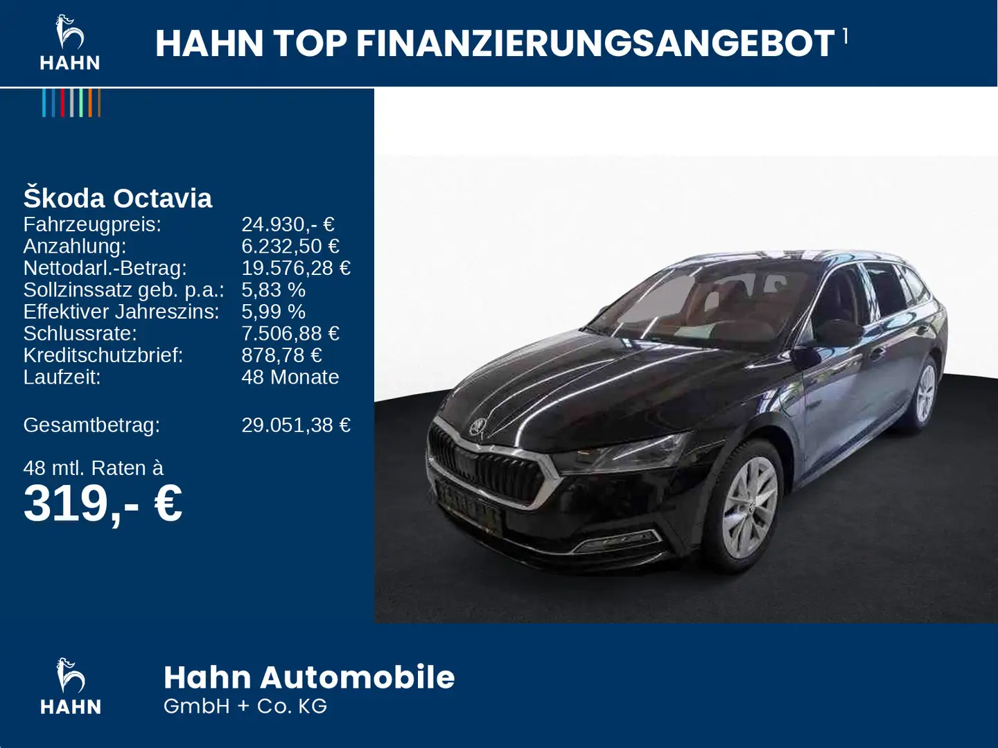 Skoda Octavia Combi 1.4TSI iV DSG Style Matrix Nav APP Schwarz - 2