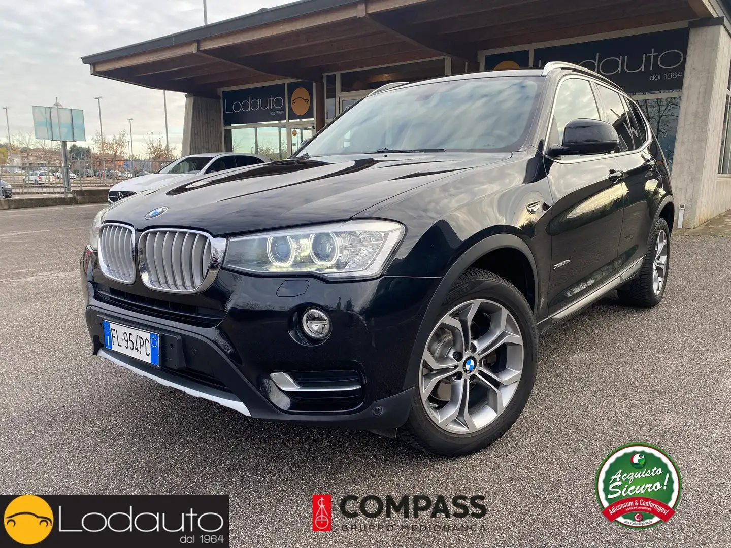 BMW X3 xdrive20d xLine auto # TETTO PANORAMICO# Nero - 1