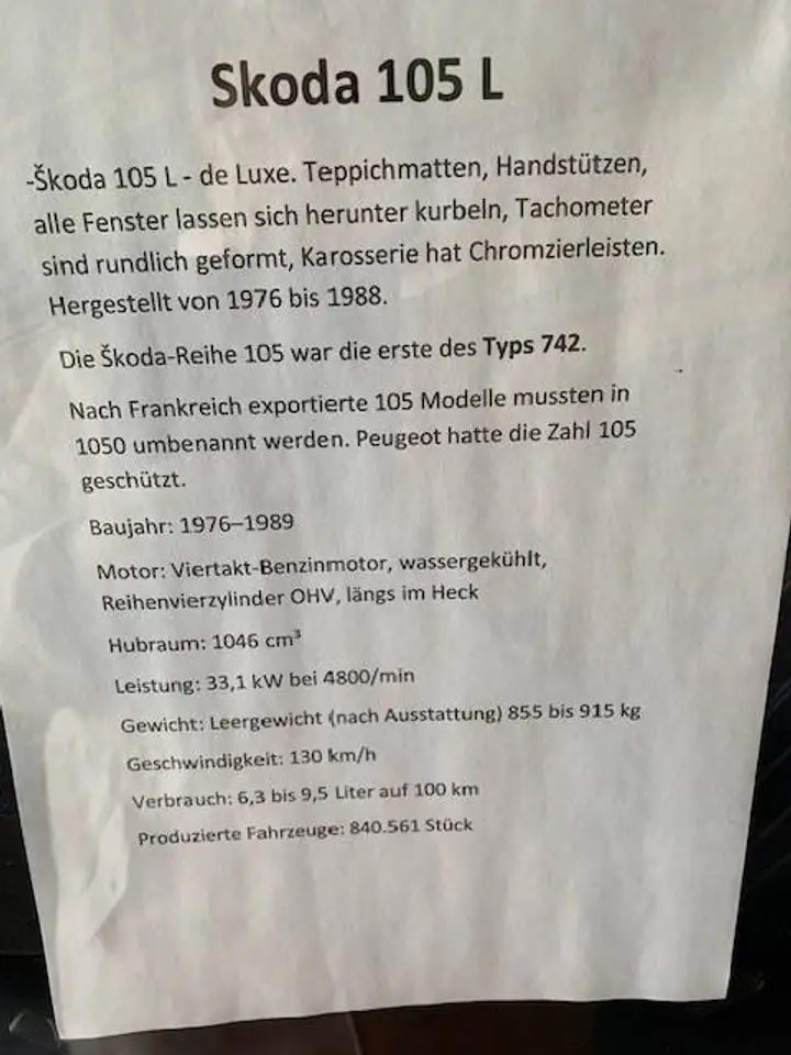 Skoda 105 L de Luxe, foto 5