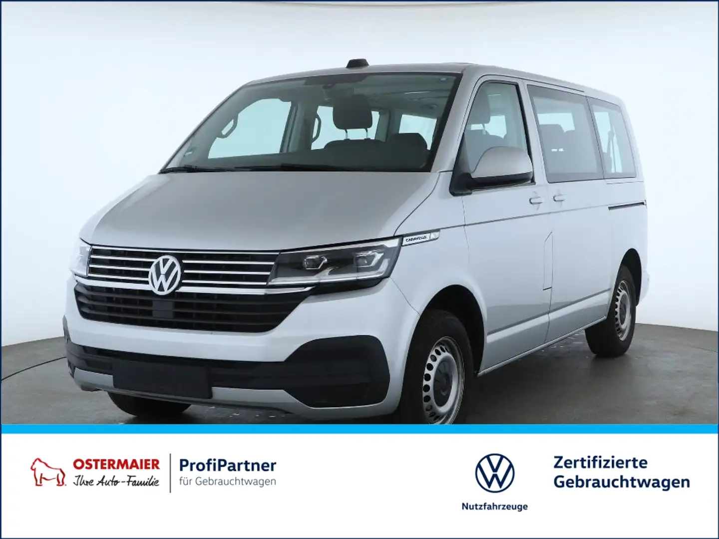 Volkswagen T6.1 Caravelle KR 2.0TDI 150PS DSG LED.8S.AHK.NAVI.3Z-KLIMA.SHZG Silber - 1