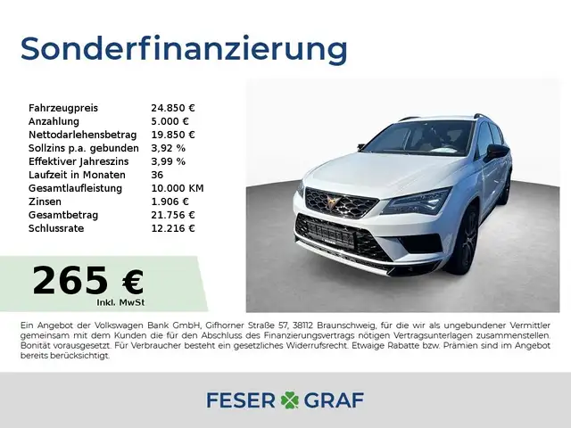 CUPRA Ateca VZ 2.0 TSI DSG 4Drive|AHK|TopView|Beats