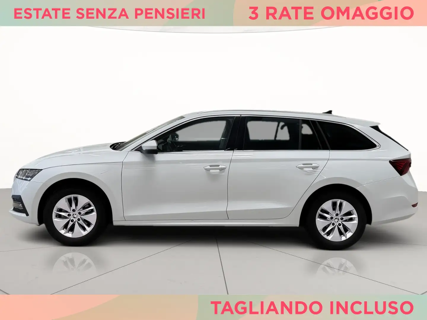 Skoda Octavia wagon 2.0 tdi evo ambition 115cv dsg Bianco - 2