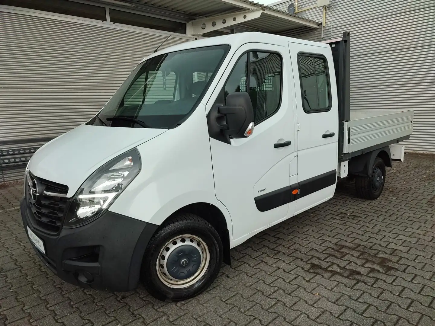 Opel Movano Pritsche L2H1 3,5t DoKa 2.3 Biturbo CDTI AHK*KLIMA Weiß - 2