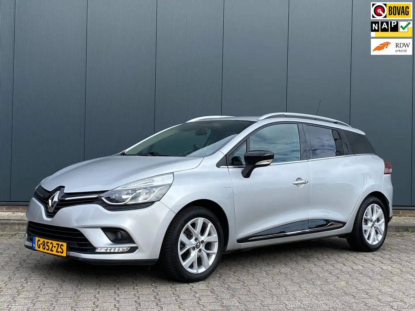 Renault Clio 0.9 TCe Limited | NL-Auto | Airco | CarPlay | Navi Grijs - 1