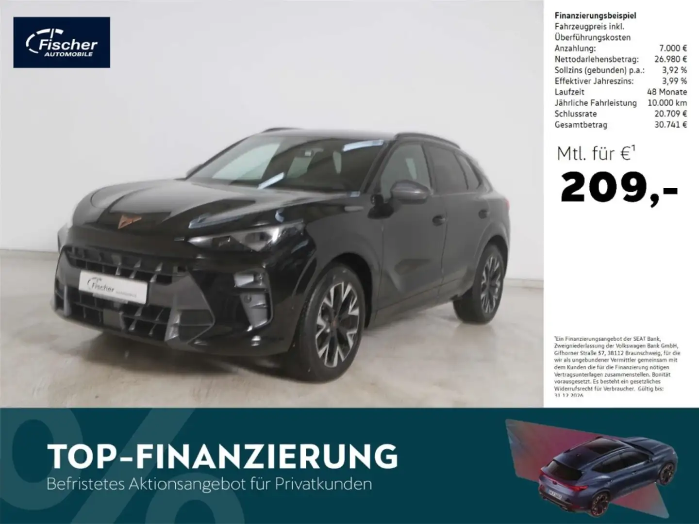 CUPRA Terramar 1.5 eTSI DSG DCC/HUD/Matrix/360°/Memory Schwarz - 1