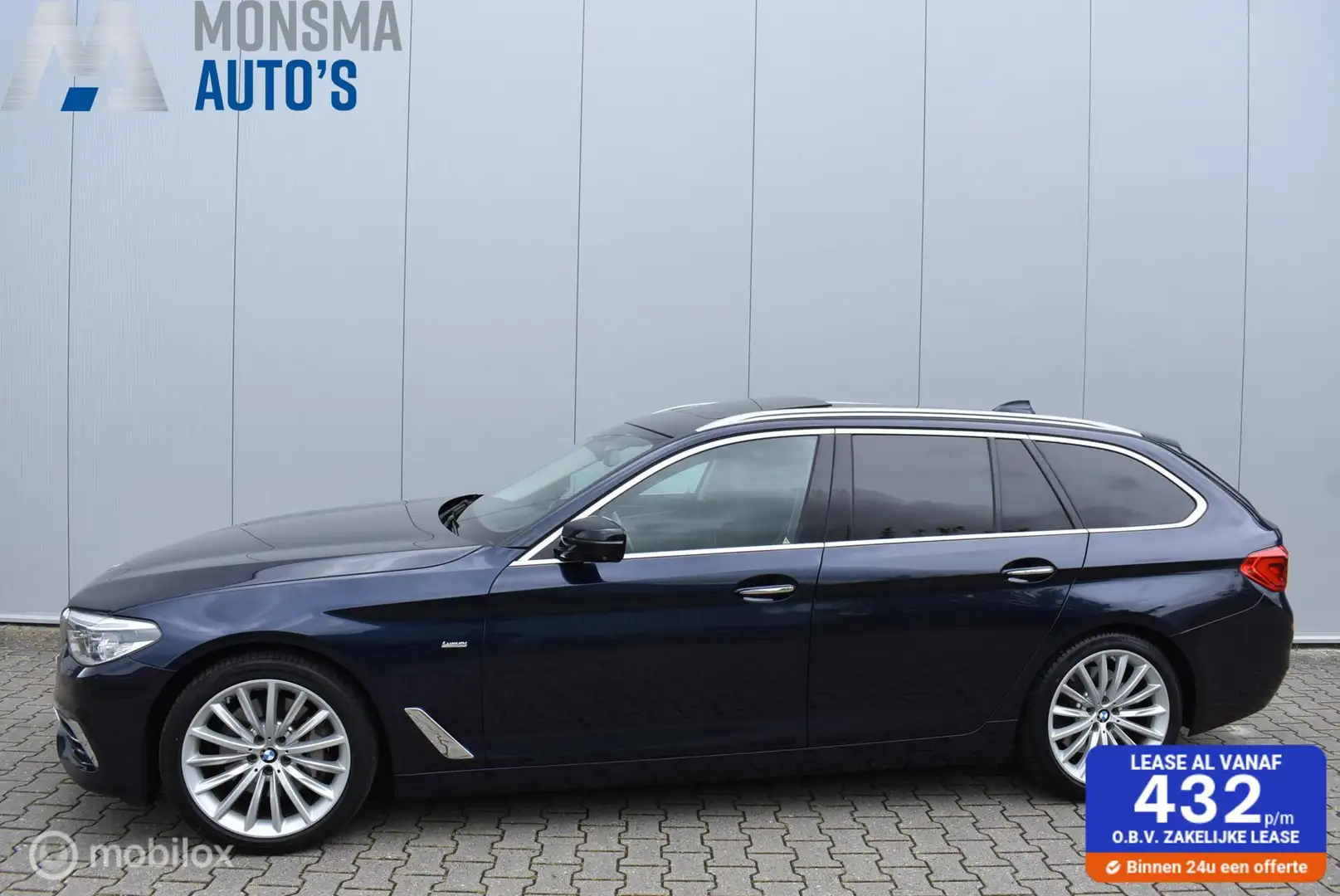 BMW 530 5-serie Touring 530d xDrive High Executive Bleu - 1
