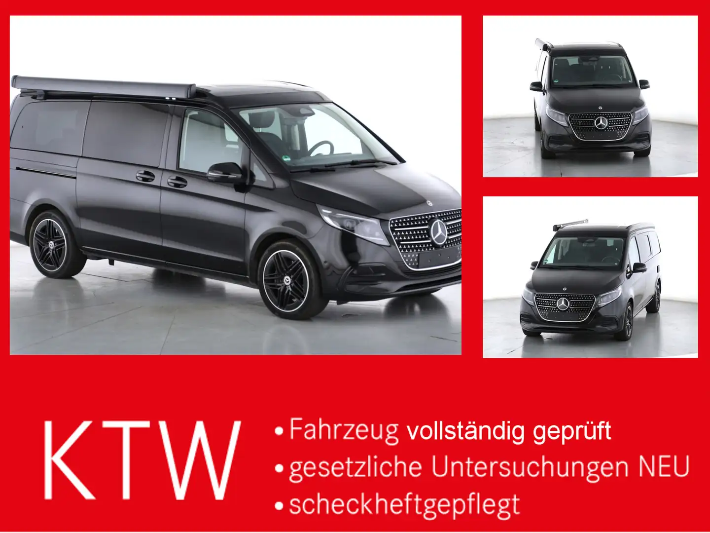Mercedes-Benz V 300 Marco Polo,AMG,EasyUp,Leder,AHK,LED Schwarz - 1