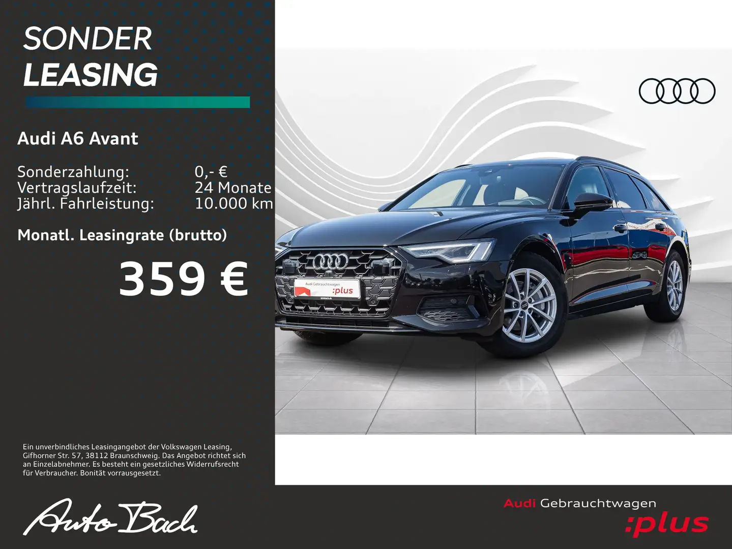 Audi A6 advanced 40TDI Stronic Matrix HUD ACC Schwarz - 1