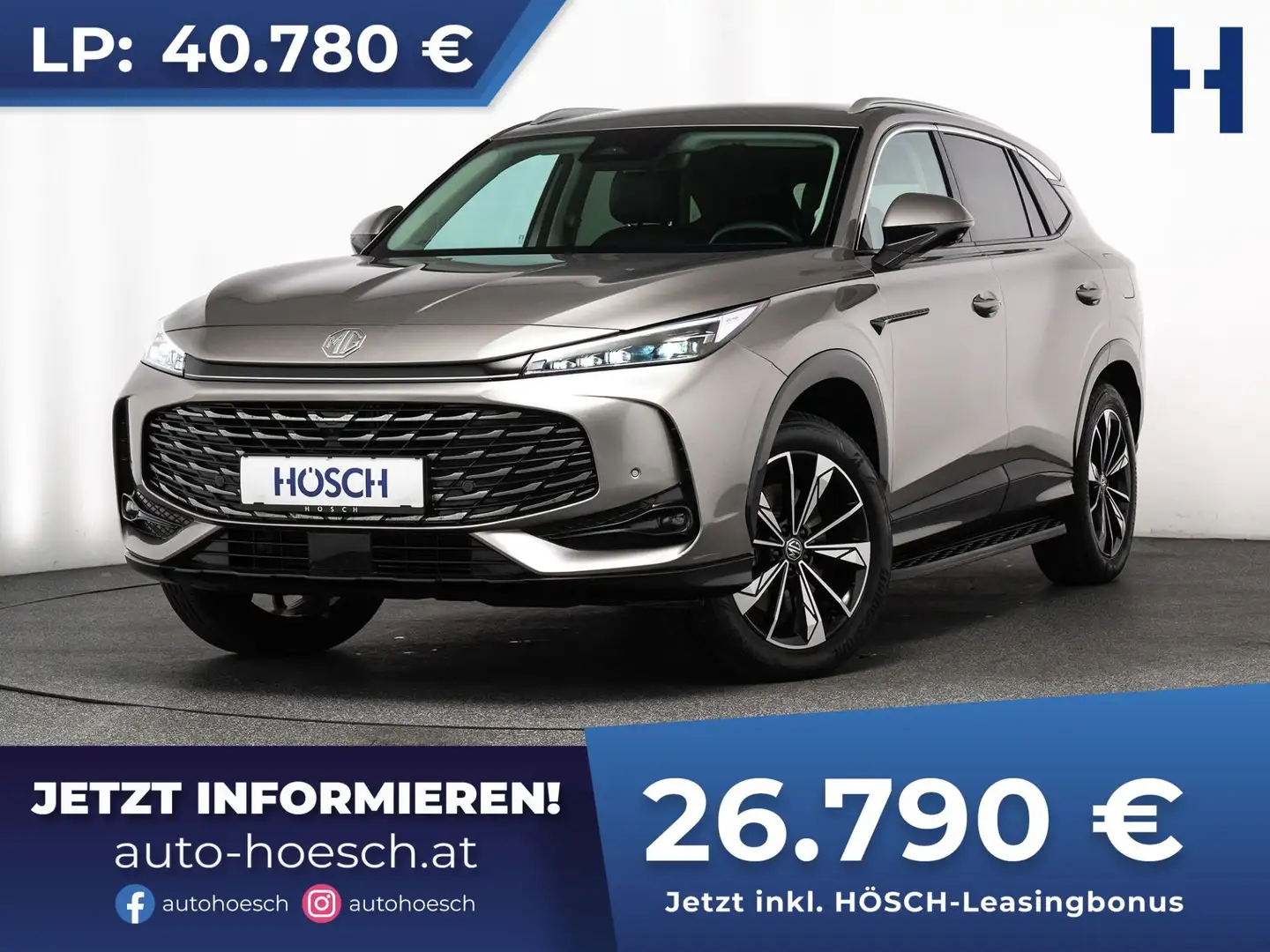MG HS PHEV Luxury LEDER 360° NAV ASSISTENZ Silber - 1