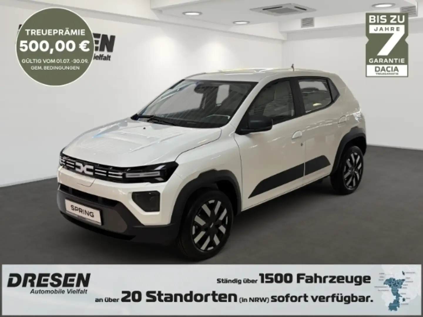 Dacia Spring Expression ELECTRIC 65 *Kamera*Navi*Tempopilot*uvm Weiß - 1