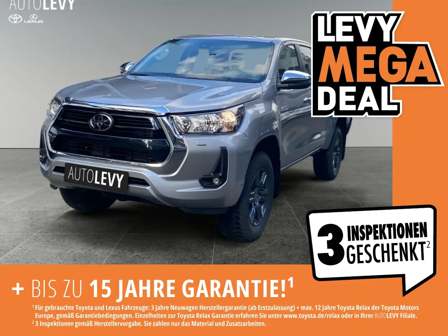 Toyota Hilux Double Cab 2.4 D-4D 4x4 Comfort *SOFORT* Argento - 1