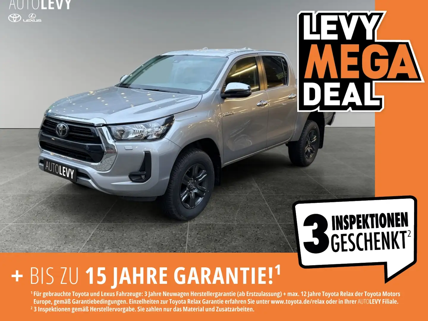 Toyota Hilux Double Cab 2.4 D-4D 4x4 Comfort *SOFORT* Stříbrná - 1