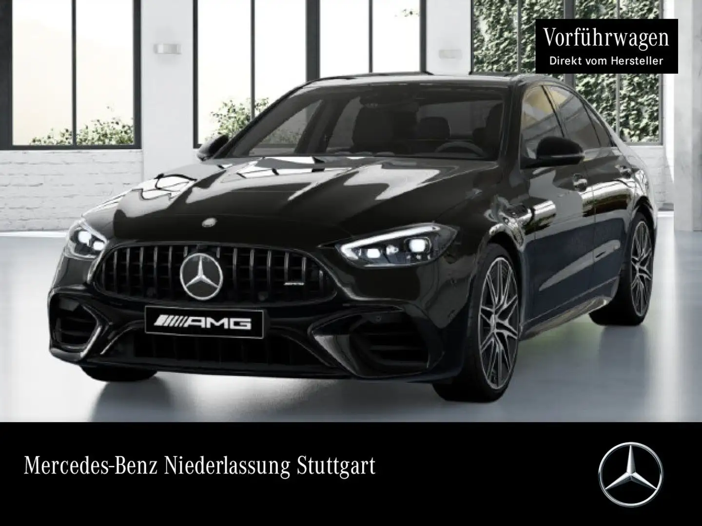 Mercedes-Benz C 63 AMG C 63 S E NIGHT+DRIVERS+PANO+360+BURMESTER+KEYLESS Schwarz - 1