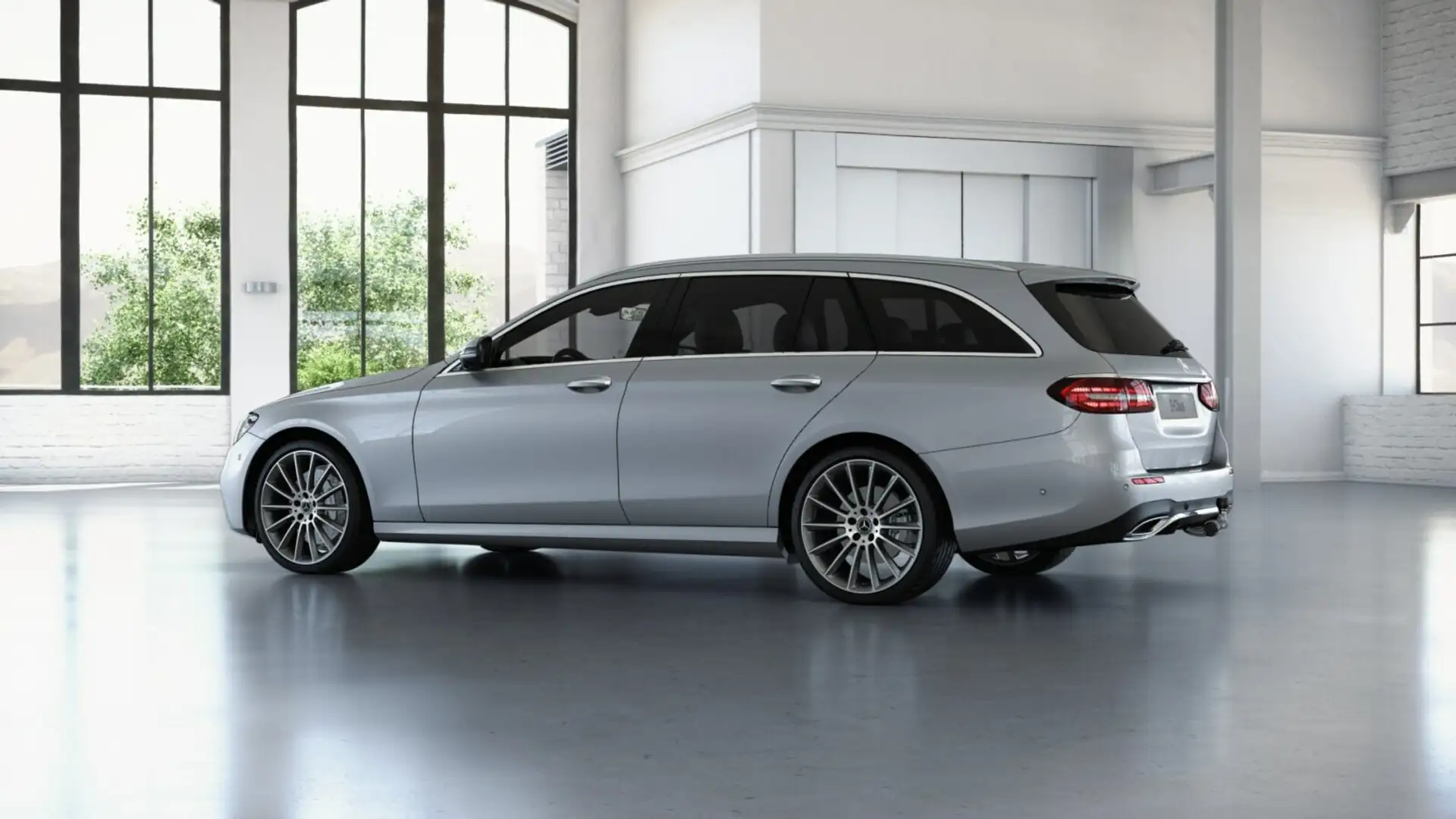 Mercedes-Benz E 400 E 400 d 4M T AMG+AHK+DISTRO+ABC+360°+BURME+HUD Silber - 2