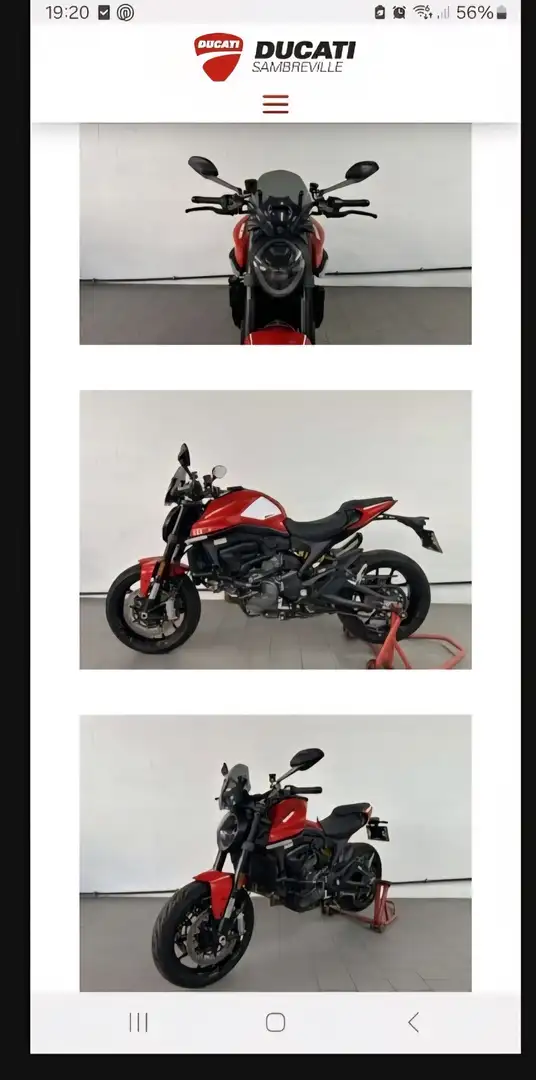 Ducati Monster 937 visible chez Ducati sambreville Rood - 2