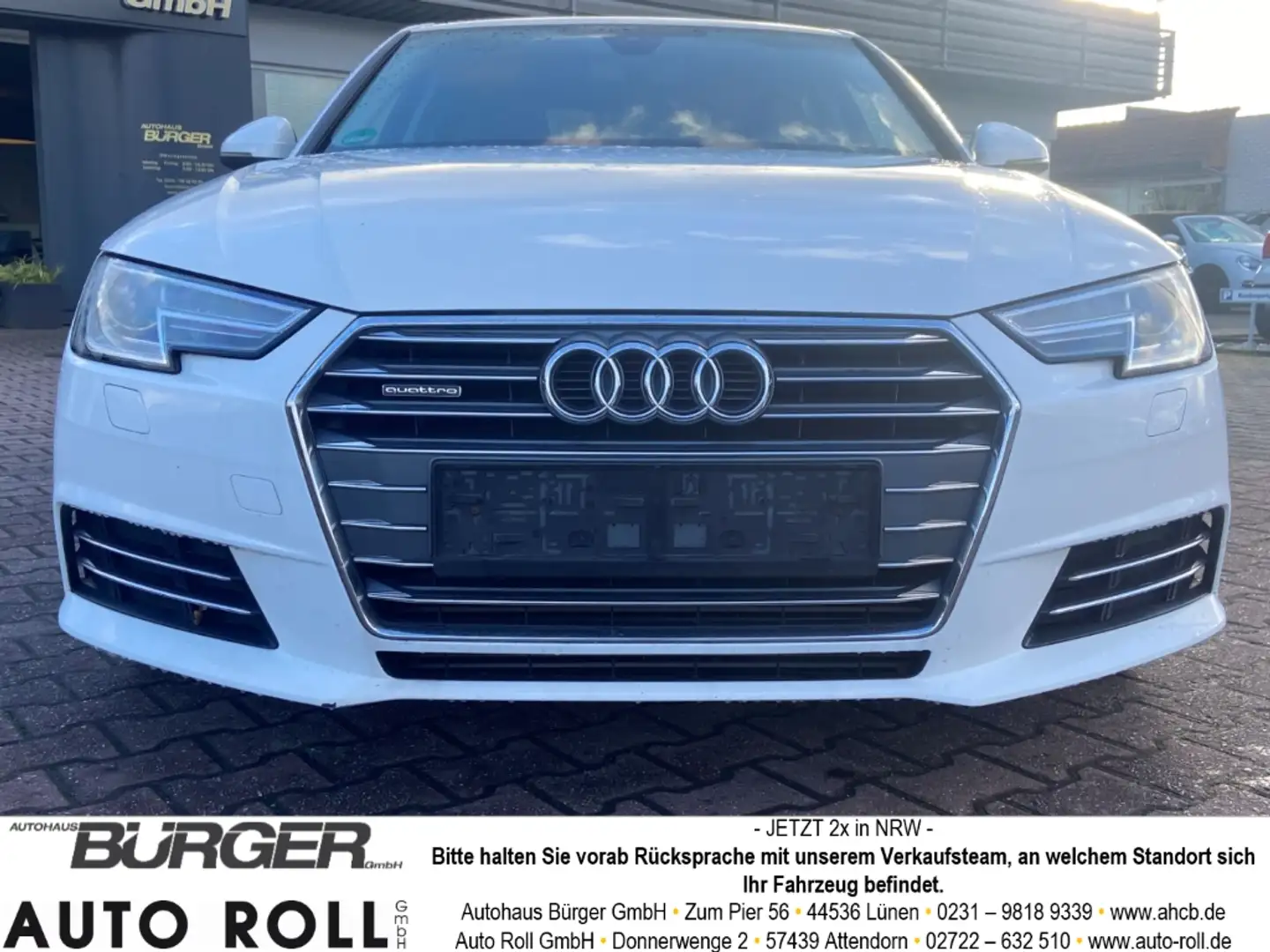 Audi A4 quattro sport 3.0 TDI Navi Bi-Xenon Klimaautom SHZ Weiß - 2