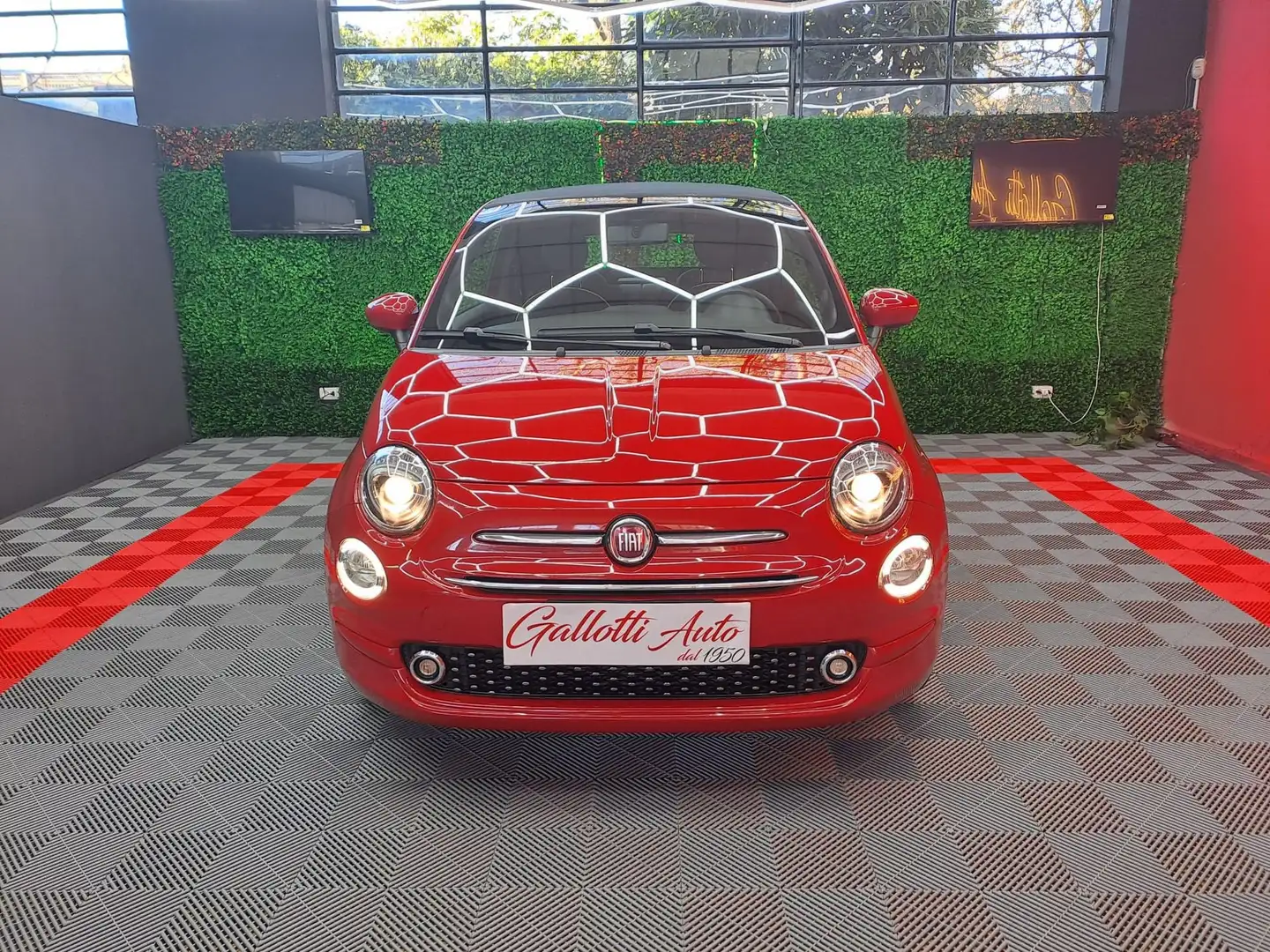 Fiat 500C 1.0 Hybrid Lounge-NESSUN OBBL. FIN. Rosso - 2