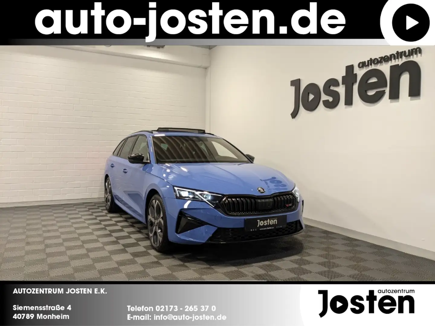Skoda Octavia Combi RS 2.0 TSI DSG DCC AHK Canton Pano RS-Lounge Bleu - 1
