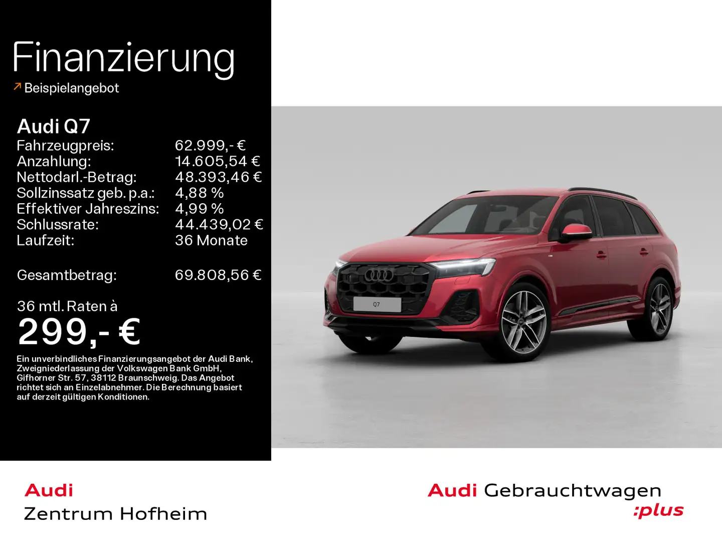 Audi Q7 45 TDI qu S line tip*Air*HUD*Matrix*Virtual*N Rot - 1