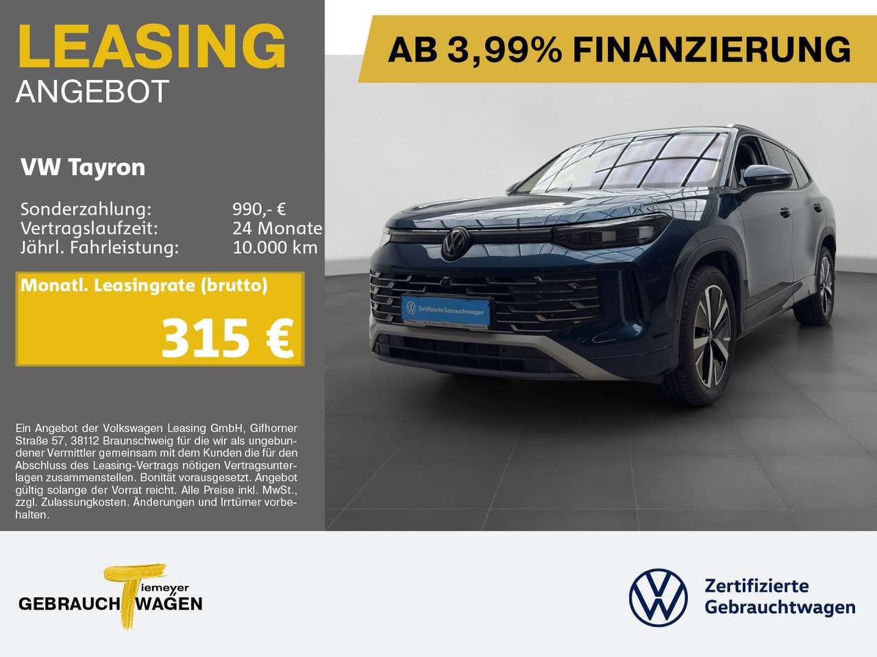 Volkswagen Tayron — Volkswagen Tayron 1.5 eTSI DSG ELEGANCE LEDER STHZG LM19 DC