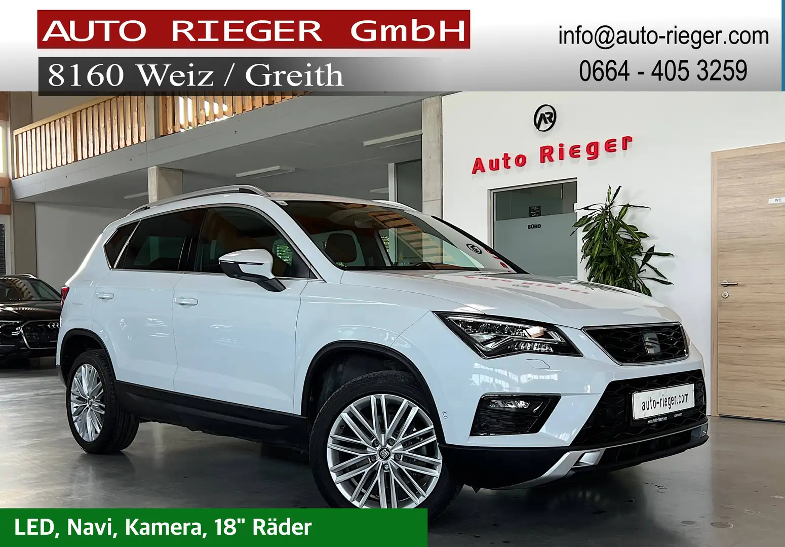 SEAT Ateca 2,0 TDI Xcellence LED, Sportsitze Weiß - 1