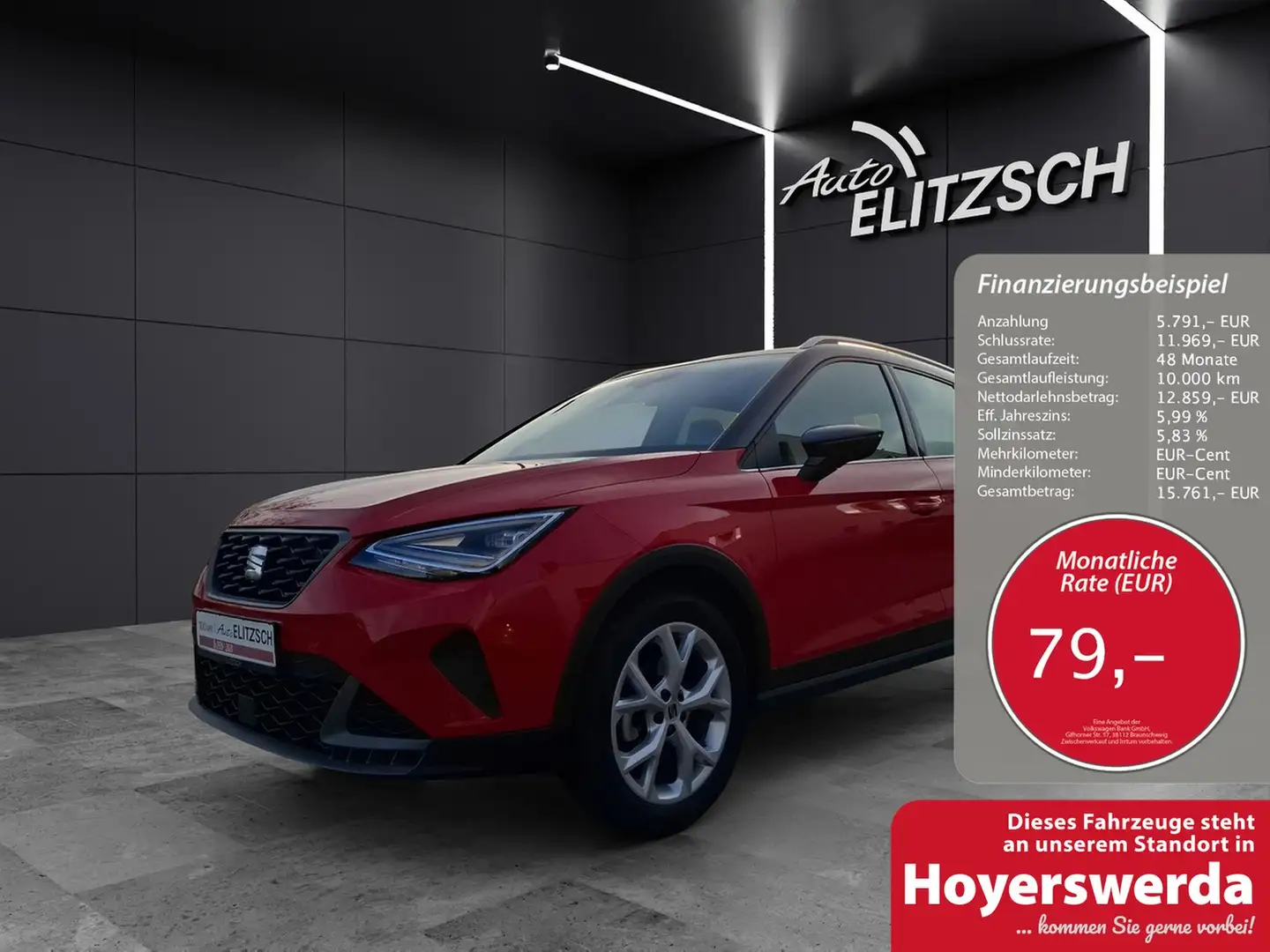 SEAT Arona TSI FR-Line LED Navi GRA PDC SH LM Rot - 1