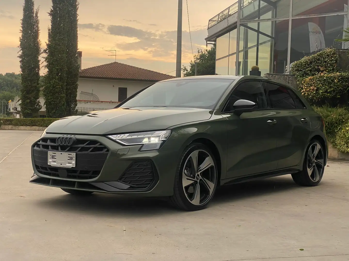 Audi A3 SBACK 35 TDI S-LINE S-TRONIC BLACK EDITION RS PACK Verde - 2