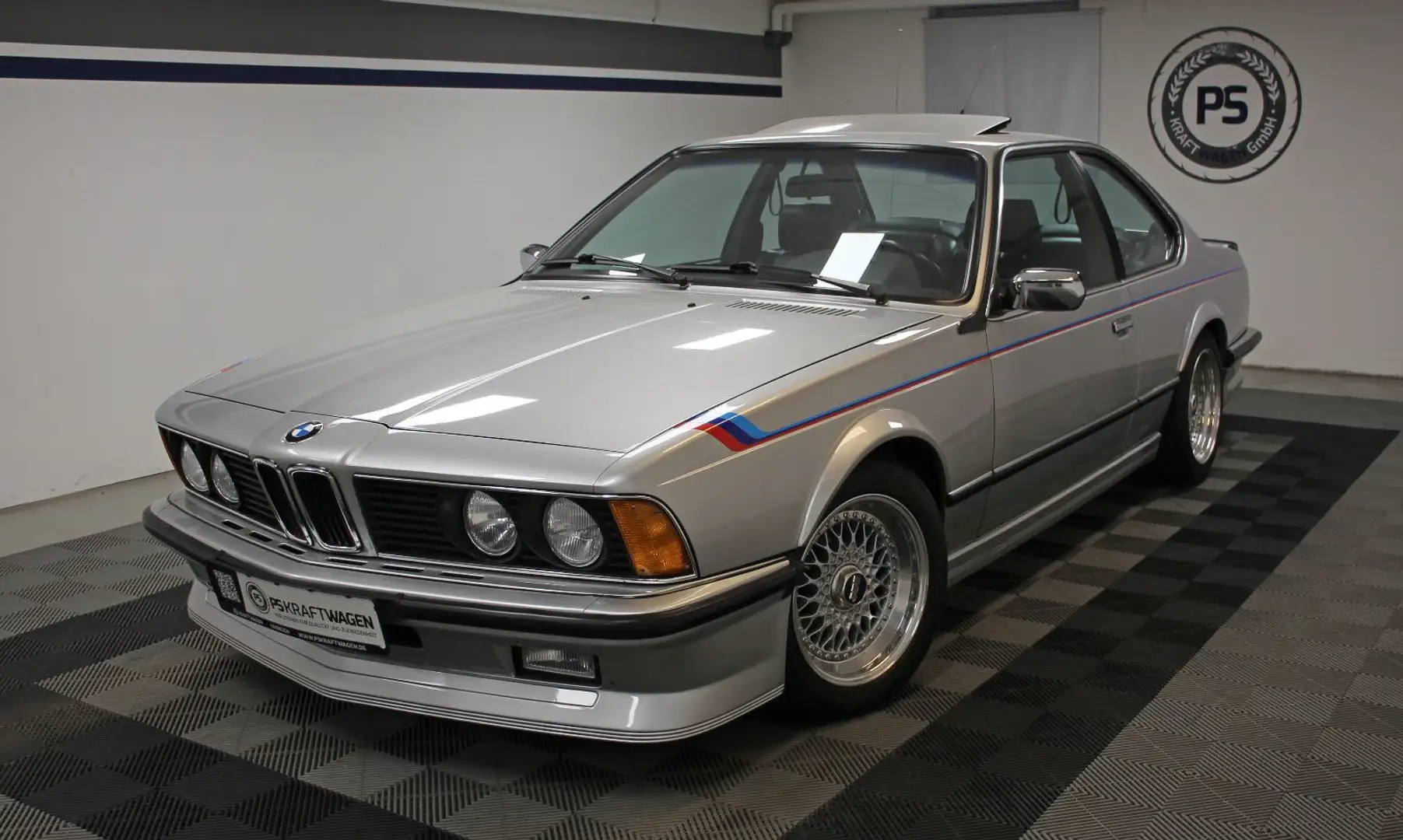 BMW 635 E 24 635CSi 5-GANG M-Technic H-ABN. 63TKM RS 061 Ezüst - 1