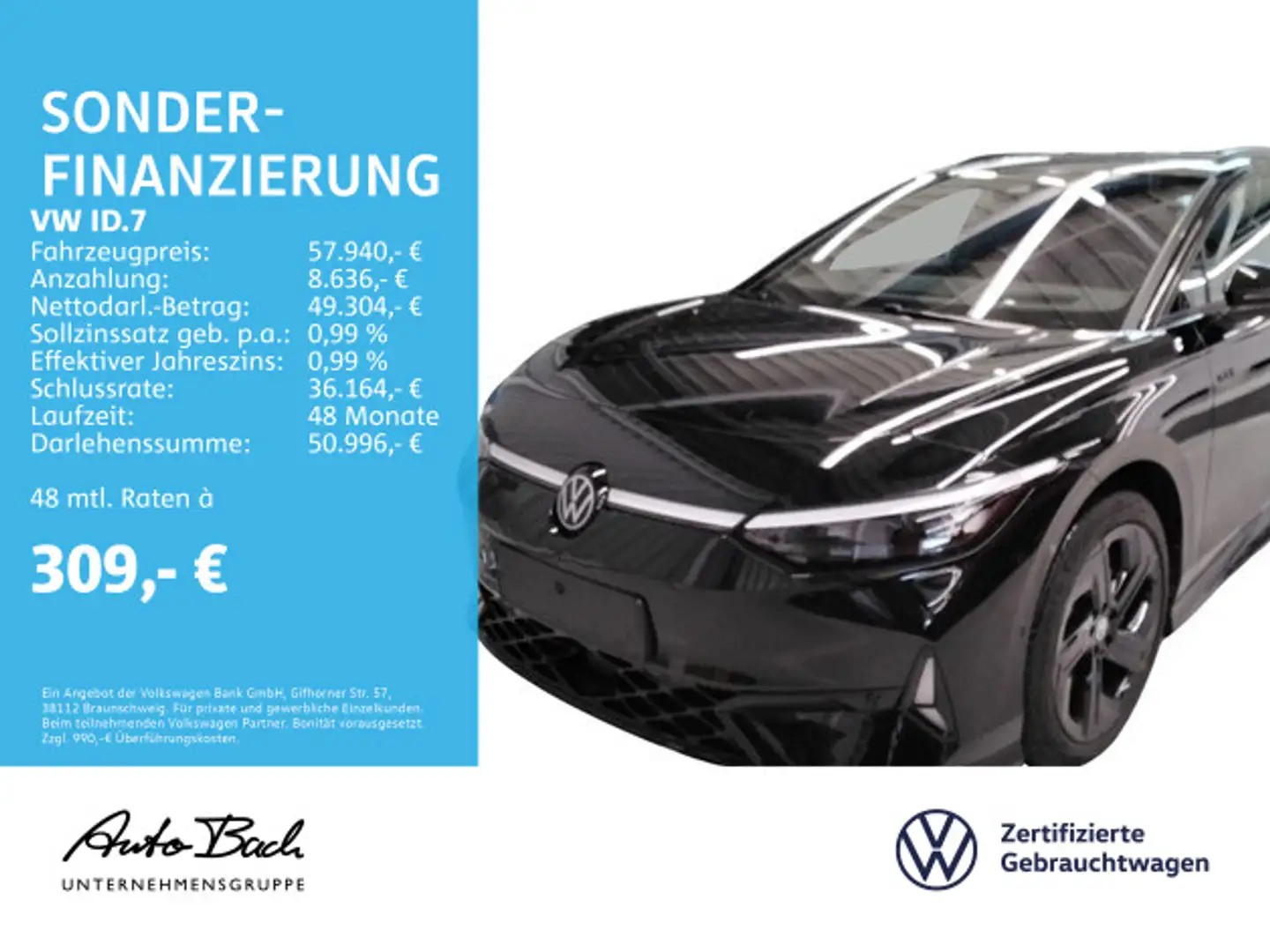 Volkswagen ID.7 GTX Tourer 4Motion Automatik, Navi, LED-Mat Schwarz - 1