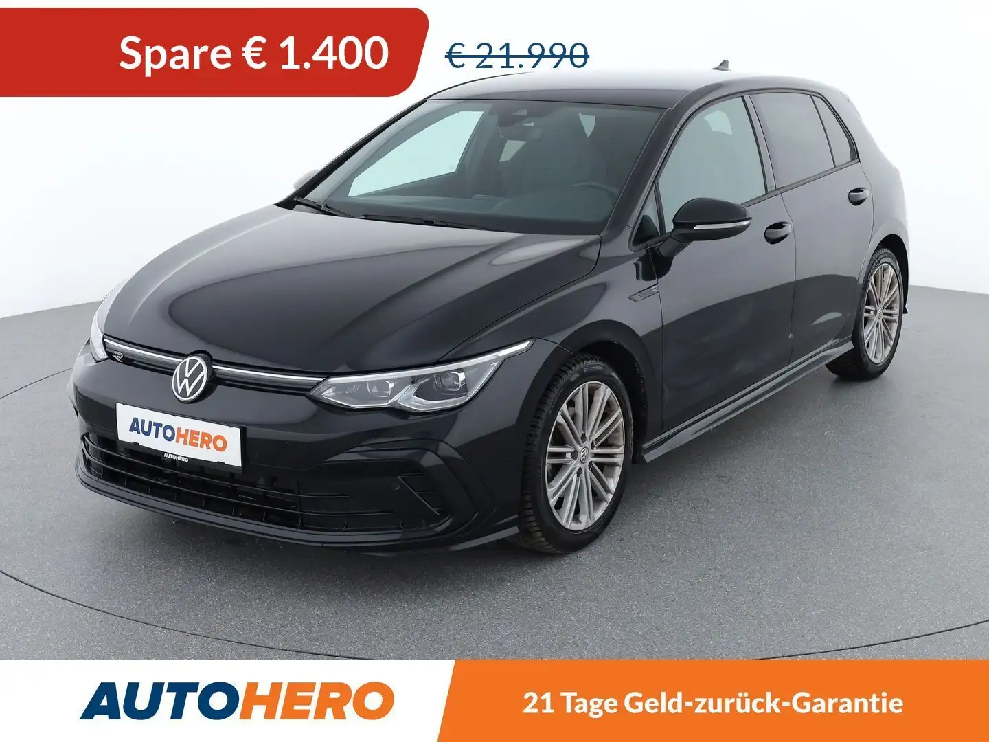 Volkswagen Golf 1.5 TSI ACT R-Line *NAVI*ACC*PDC*SPUR*CAM*3-ZONEN* Schwarz - 1