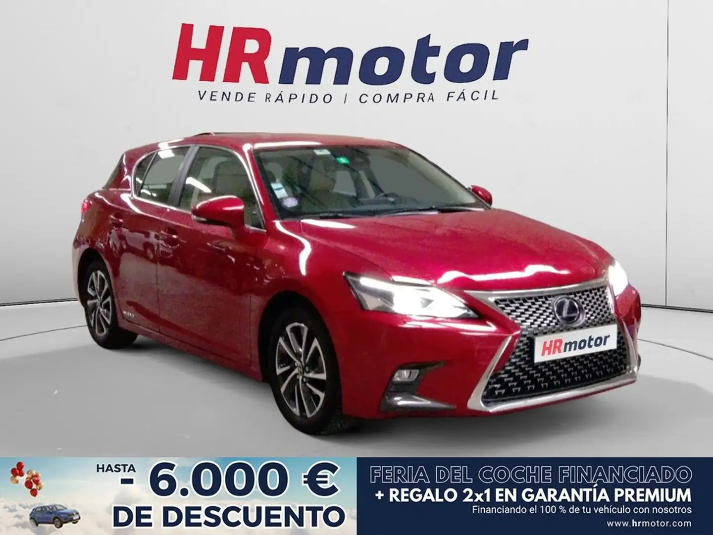 Lexus CT 200h Business Rojo - 1