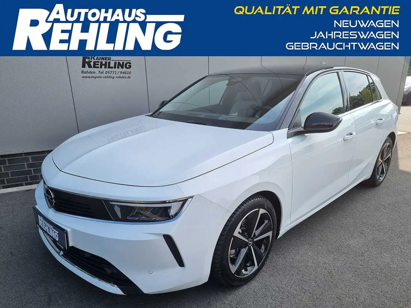 Opel Astra 1.2 Turbo Automatik Elegance, Allwetter Wit - 1