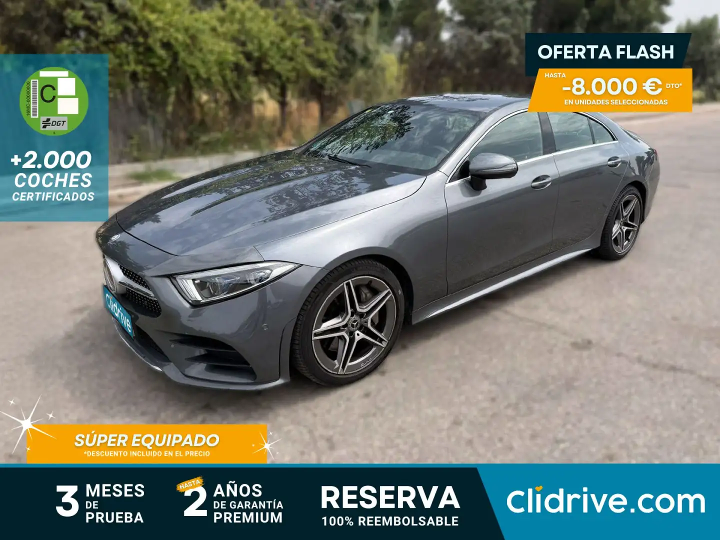 Mercedes-Benz CLS 300 300d Aut. Gris - 1