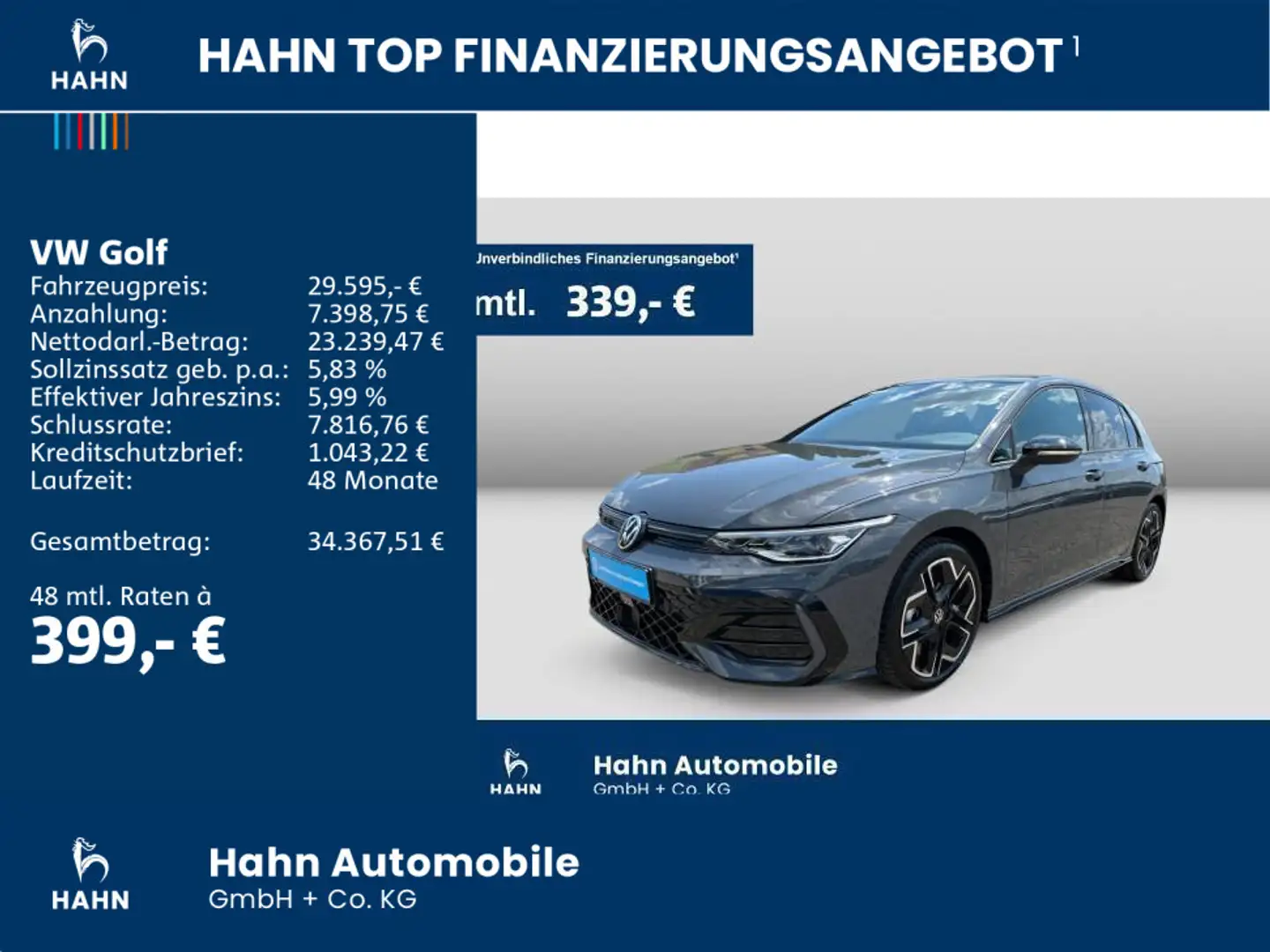 Volkswagen Golf VIII 1.5TSI R-Line Black Style Cam LED-Plus Grijs - 2