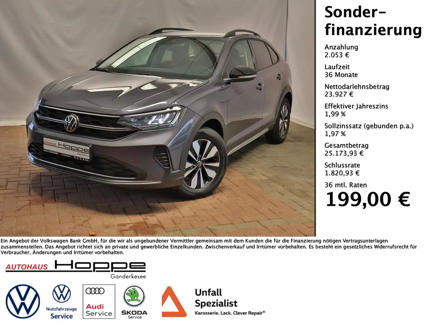 Volkswagen Taigo Life 1.0 l TSI DSG 1.99%+APP+LED+SHZ+GJR Gris - 1