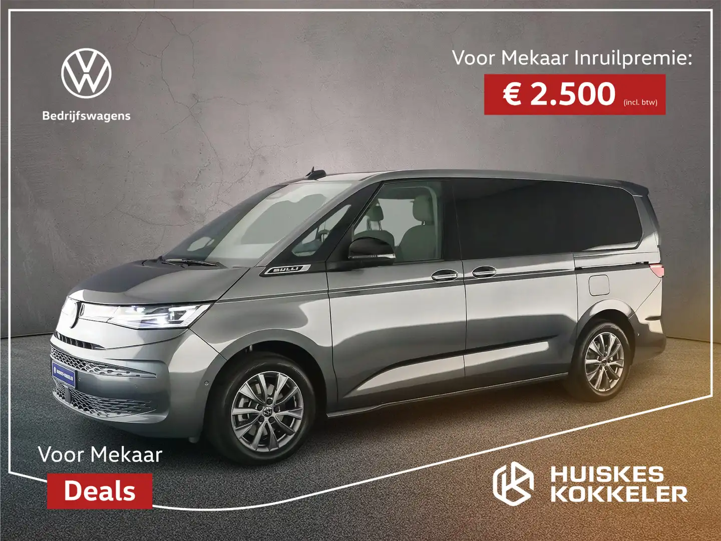 Volkswagen 1.5 245pk DSG eHybrid L2 Bulli Edition 4Motion  € Grijs - 1
