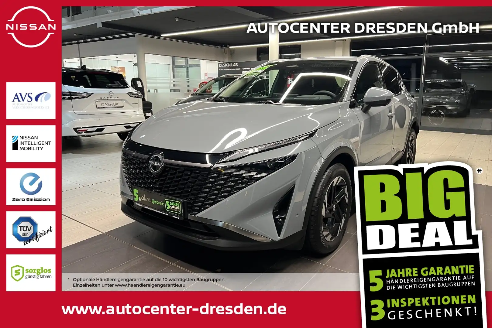 Nissan Qashqai 1.5 VC-T N-Connecta e-Power ACC+LED+Navi Grau - 1