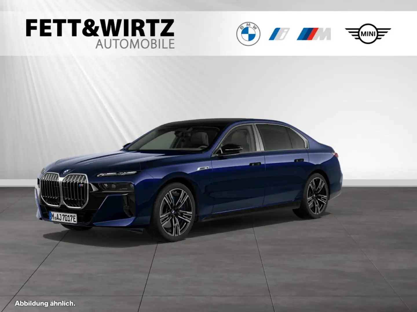 BMW 760 M760e xDrive TV-Fond-Entertainment|Autobahnass. Bleu - 1