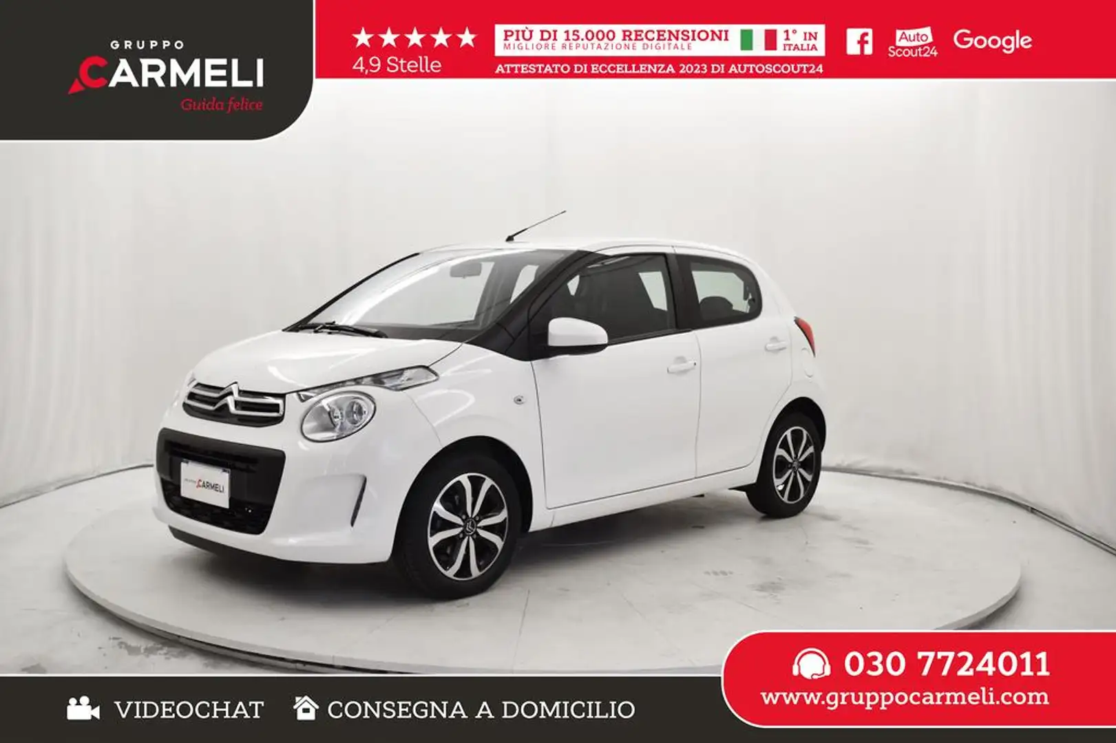 Citroen C1 5p 1.0 vti Feel 72cv neopatentati Bianco - 1
