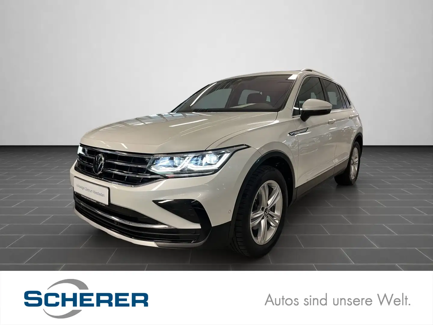 Volkswagen Tiguan 2.0 TDI DSG 4Mot. Elegance, Navi, Sitzh., Weiß - 1