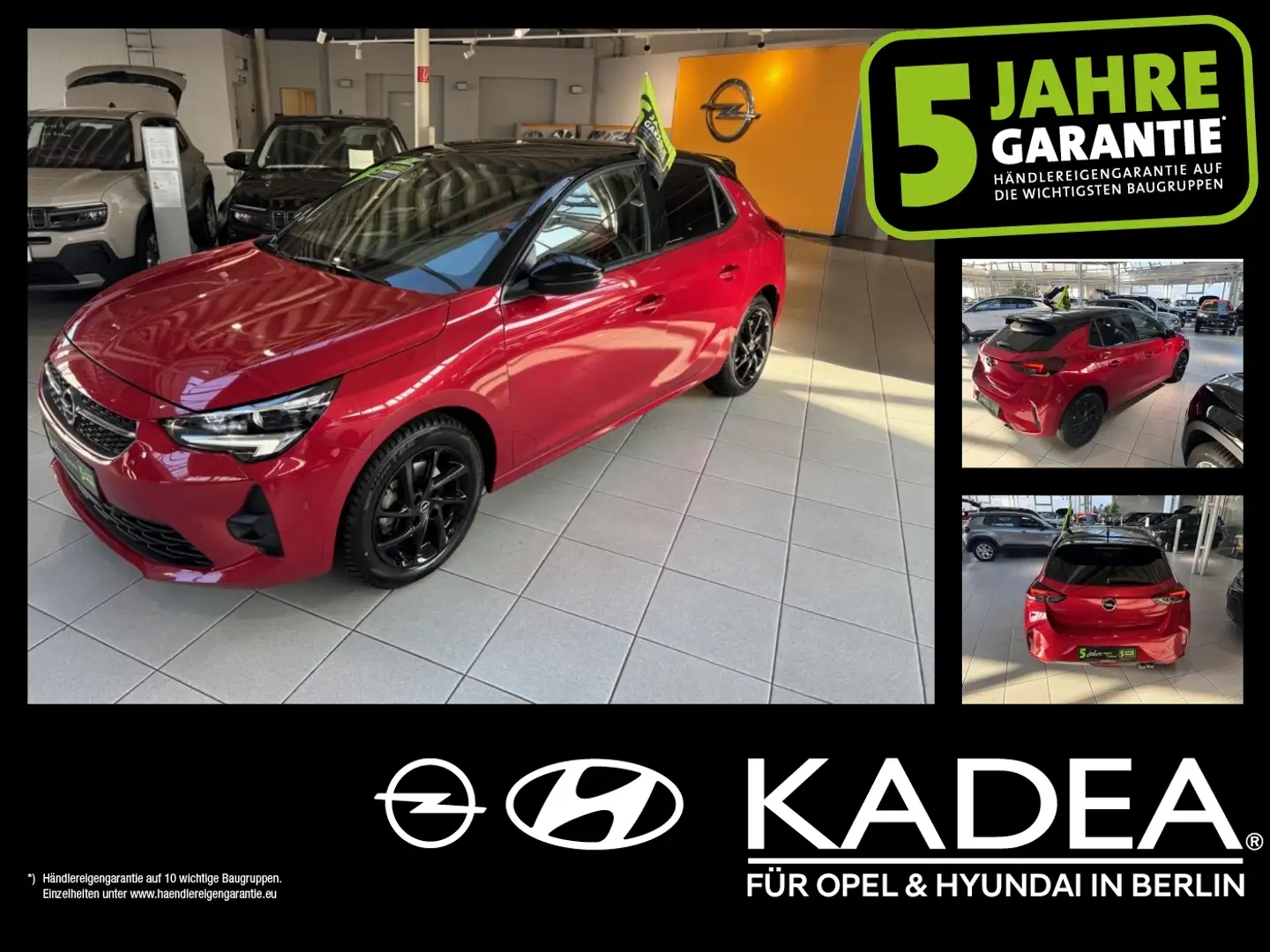 Opel Corsa F 1.2 PDC,17''LM,KlimaA,Rückkam,Panodach Rot - 1