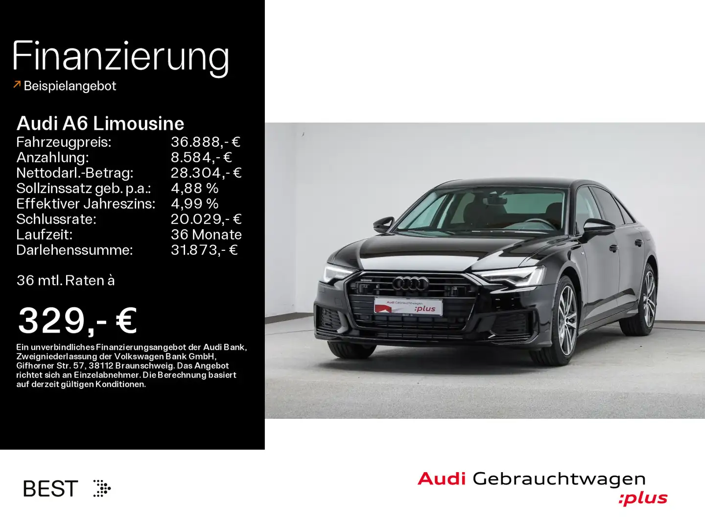 Audi A6 sport 50 TFSI e S line Ext.*Assist Schwarz - 1
