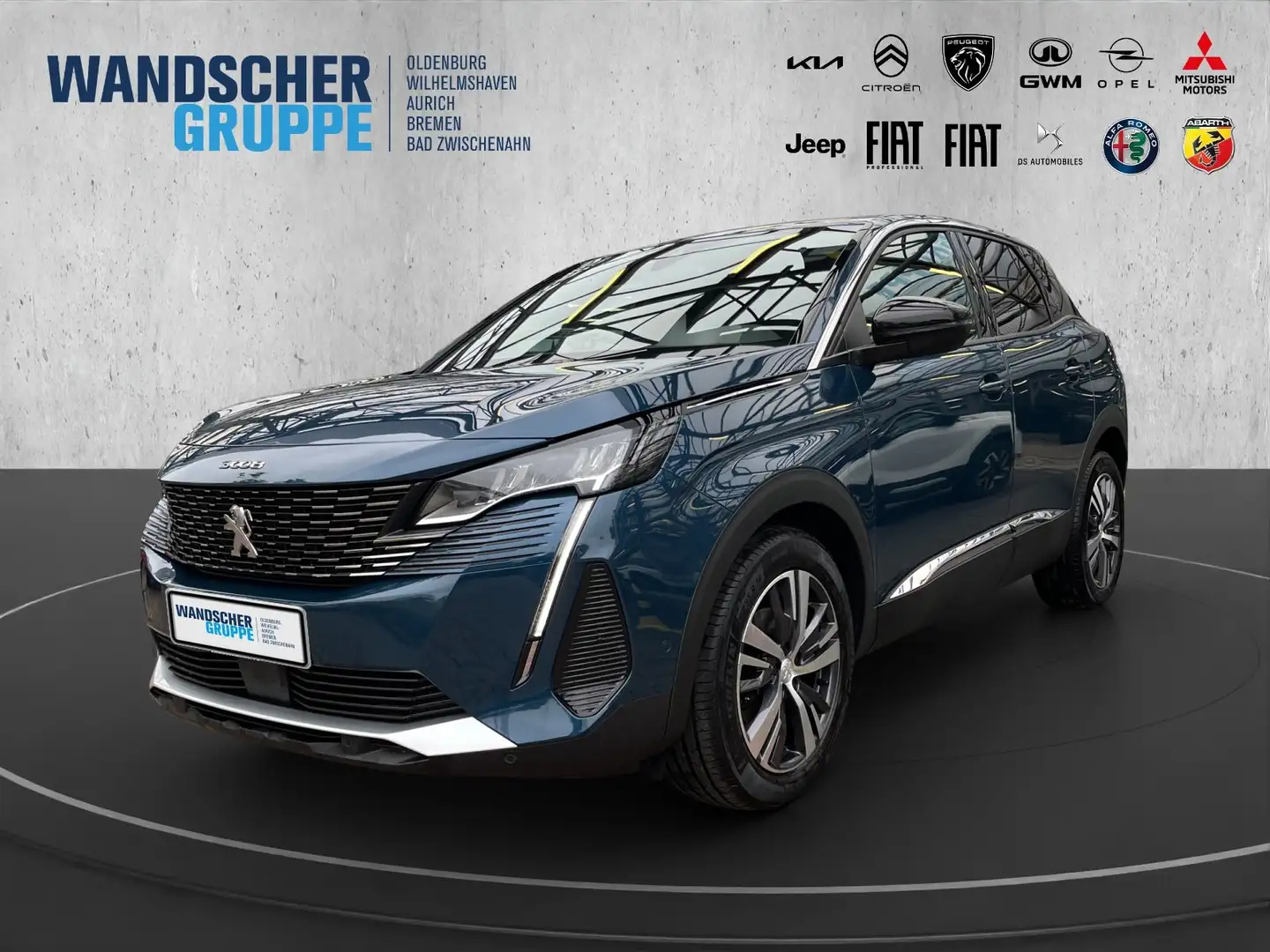 Peugeot 3008 Allure Pack PT 130 Navi+SHZ+Carplay+RFK+LM Blau - 1