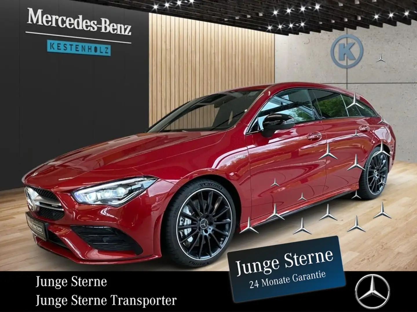 Mercedes-Benz CLA 35 AMG AMG CLA 35 4M SB *NIGHT*MEMO*AHK*KAM*MBUX*SHZ* Rot - 1