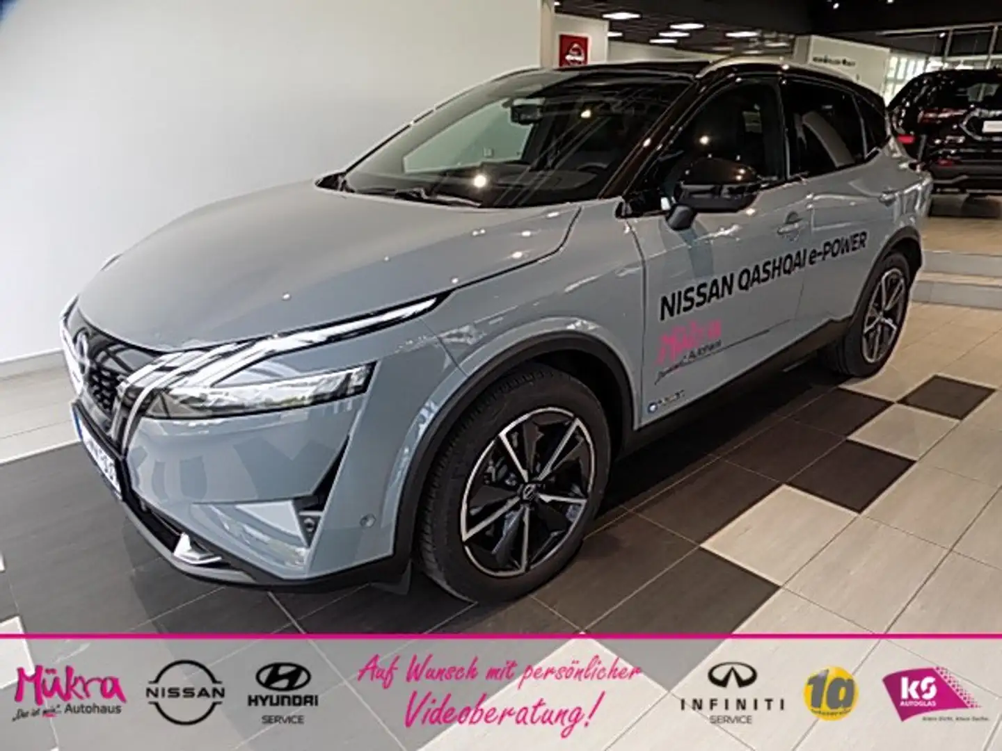 Nissan Qashqai 1.5 VC-T e-POWER Tekna AHK 8-fach Alu Klima Navi Schwarz - 1