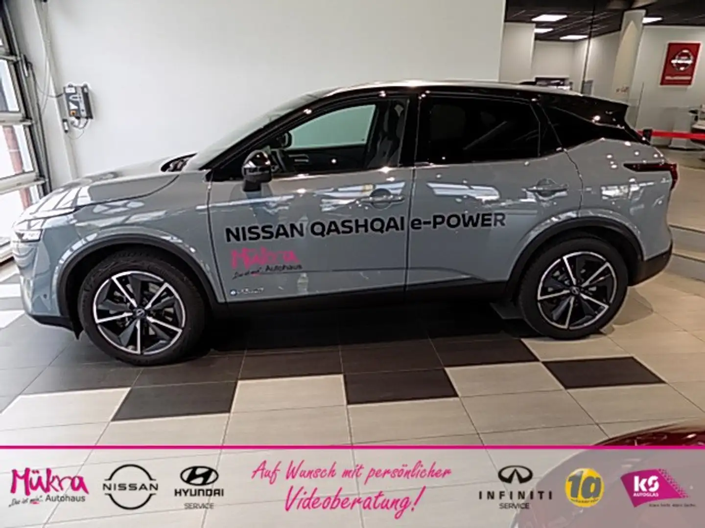Nissan Qashqai 1.5 VC-T e-POWER Tekna AHK 8-fach Alu Klima Navi Schwarz - 2