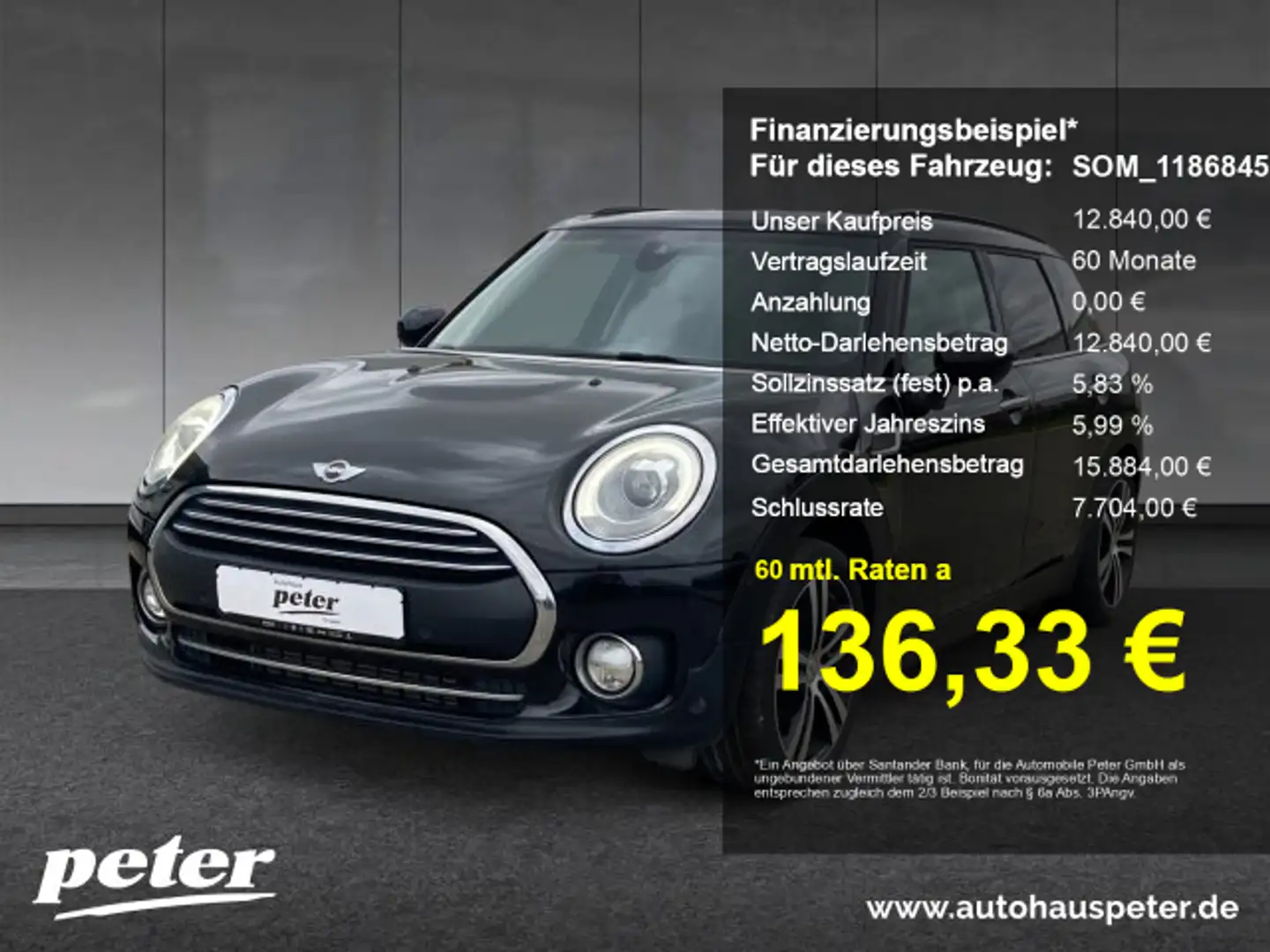 MINI One Clubman One Automatik Klimaautomatik Sitzheizung Schwarz - 1