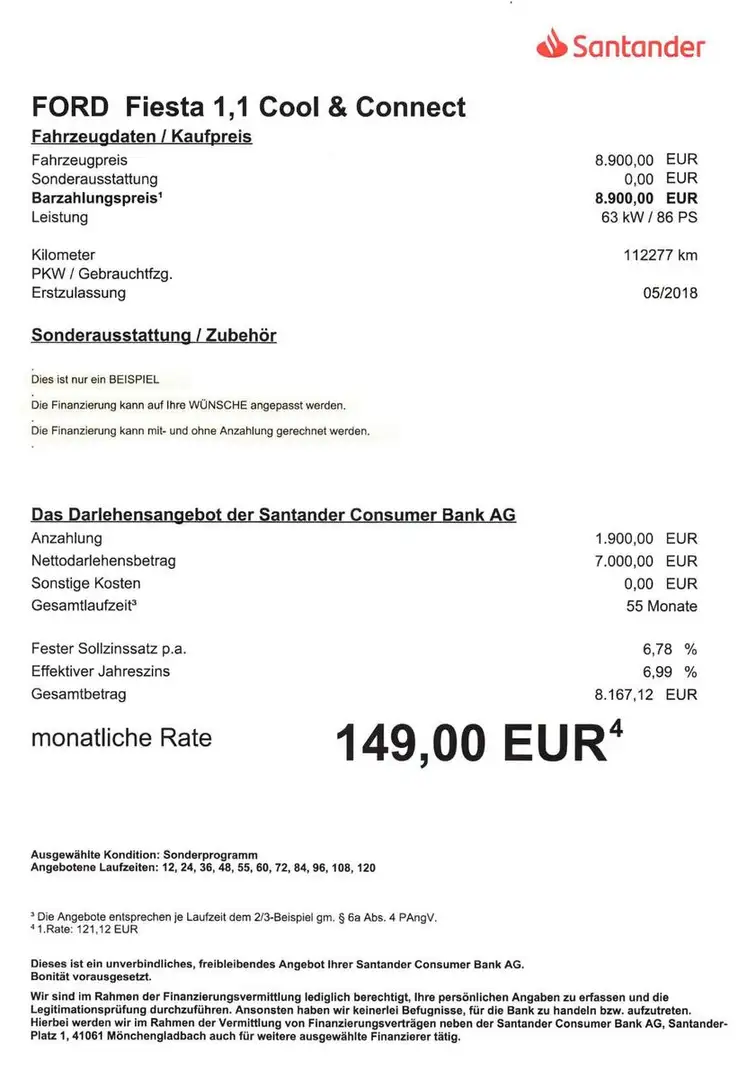 Ford Fiesta 1,1  Cool & Connect Navi/Einparkhilfe Zilver - 2
